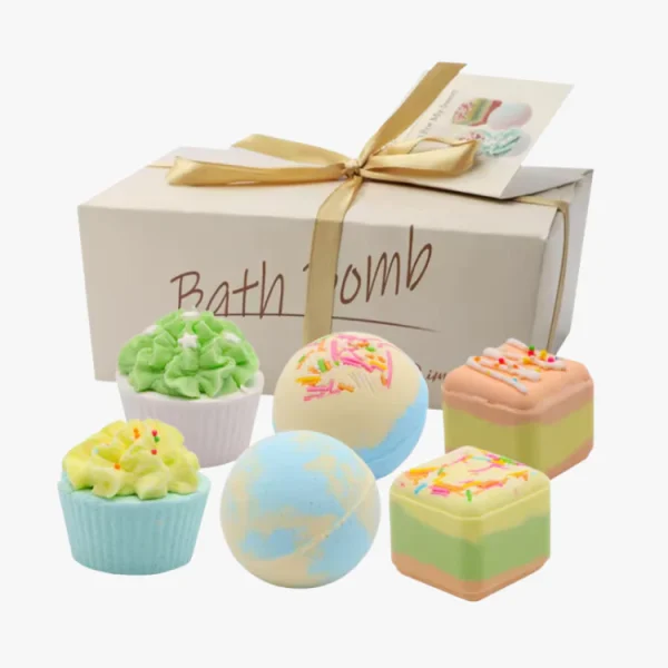 Set de 6 Pcs Bombas Cup Cake Baño