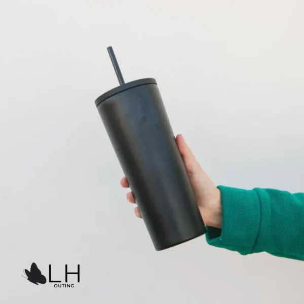 Vaso Térmico 700ml con 2 Tapas - Verde Limon - Imagen 4