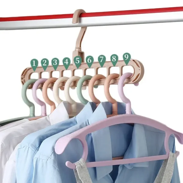 9 En 1 Colgador, Organizador de Ropa, Gancho - Imagen 2