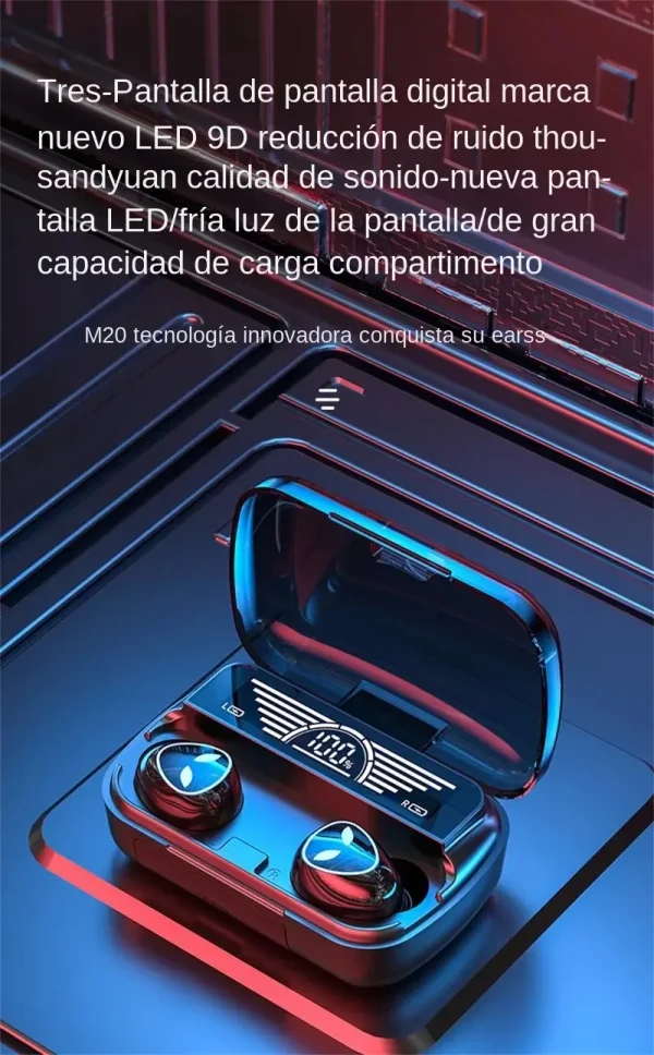 Audífonos Inalámbricos M20 Bluetooth 5.3 - Imagen 8
