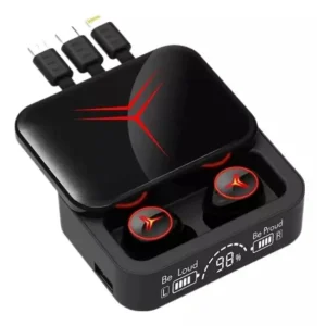 Audífonos Modernos Inalámbrico Bluetooth Negro/Rojo