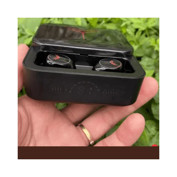 Audífonos Modernos Inalámbrico Bluetooth Negro/Rojo - Imagen 4