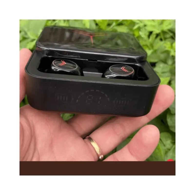 Audífonos Modernos Inalámbrico Bluetooth Negro/Rojo - Imagen 4
