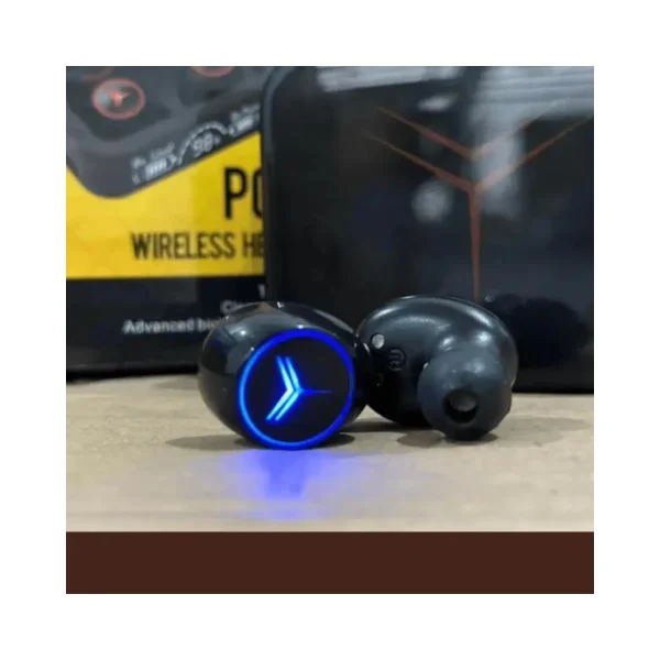 Audífonos Modernos Inalámbrico Bluetooth Negro/Rojo - Imagen 3