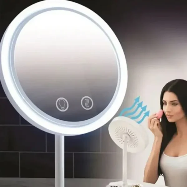 Espejo LED 3 En 1 Con Luz LED y Lupa 5x - Imagen 3