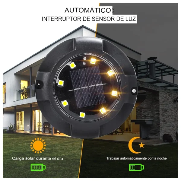 Kit 4 Estaca Solar Para Jardines RGB - Imagen 2
