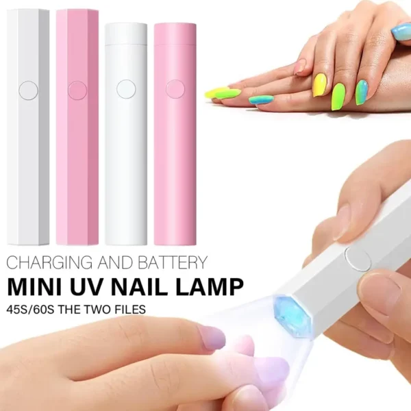 Mini Lámpara LED UV Para Uñas - Imagen 2