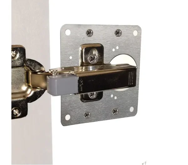 Placa Para Reparación De Bisagras 9x9 Cm - Imagen 2