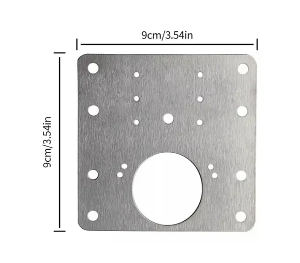 Placa Para Reparación De Bisagras 9x9 Cm - Imagen 4