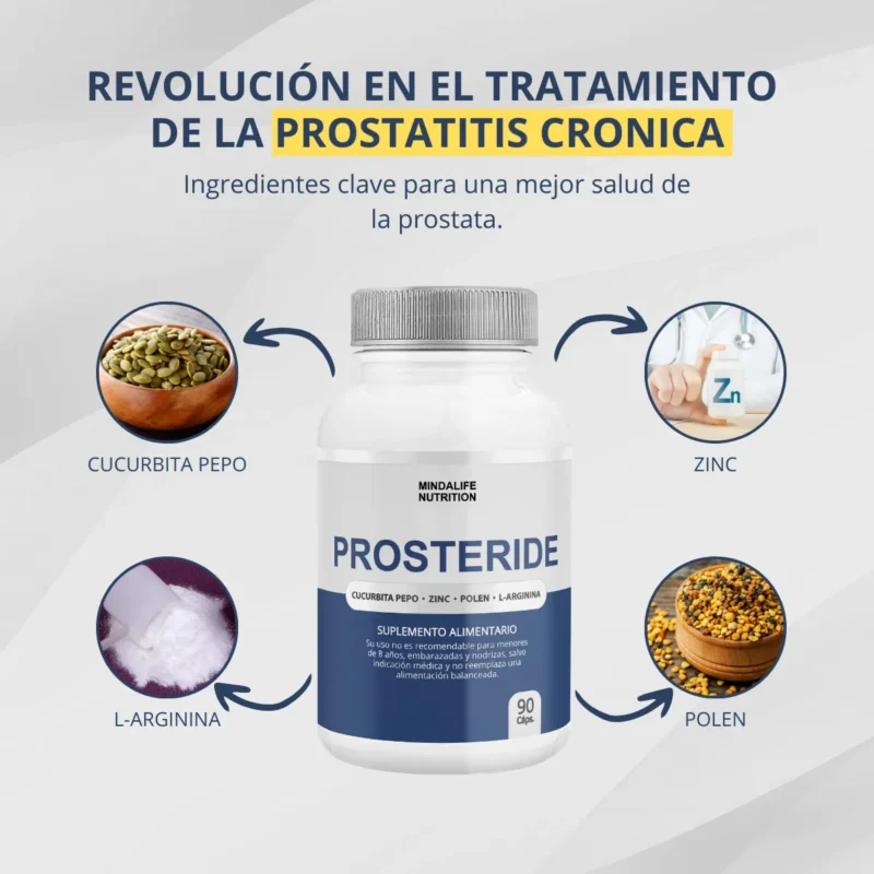 Prosteride Próstata – Suplemento Natural para la Salud Prostática y Urinaria - Imagen 4