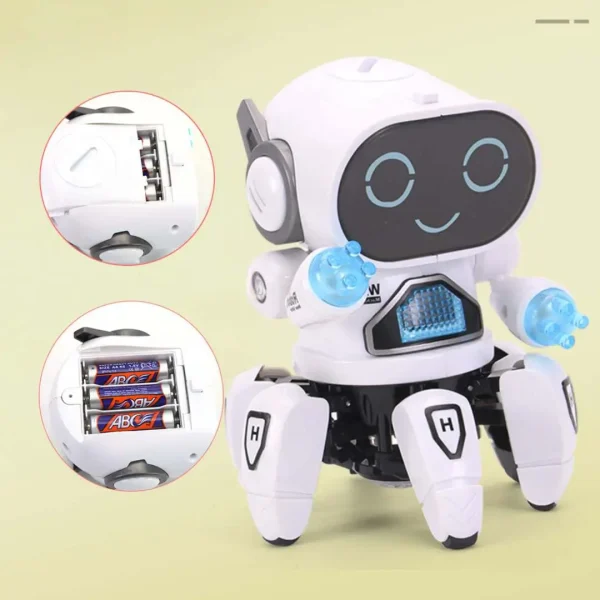 Robot Mascota Musical Bailarín Juego Eléctrico con Luces LED y Sonido - Imagen 4