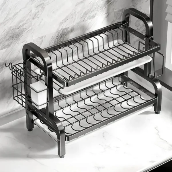 Secador Escurridor De Platos 2 Niveles - Imagen 3