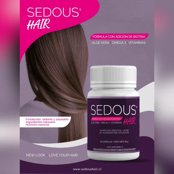 Sedous Hair – Suplemento para Cabello, Piel y Uñas Saludables - Imagen 2