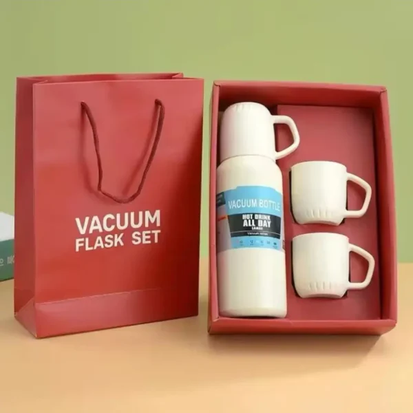 Set Termo y Tres Tazas de Acero Inoxidable - Imagen 3