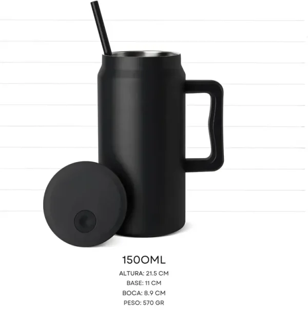 Vaso Termico Premium 1500 Ml Blanco - Imagen 3