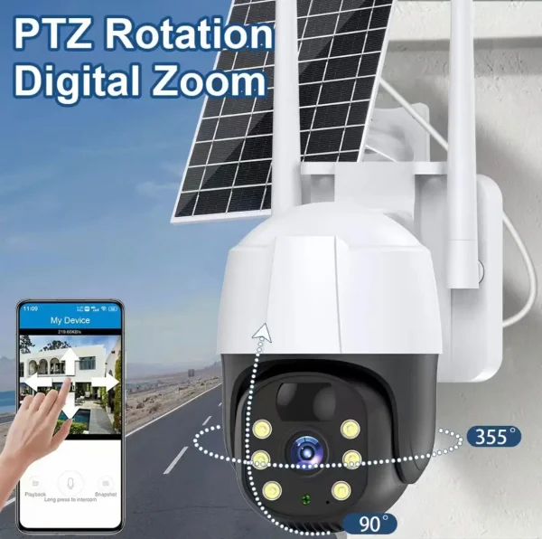 Cámara Solar Para Exteriores 5G 1080P - Imagen 4