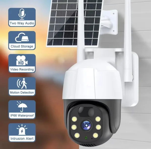 Cámara Solar Para Exteriores 5G 1080P - Imagen 6