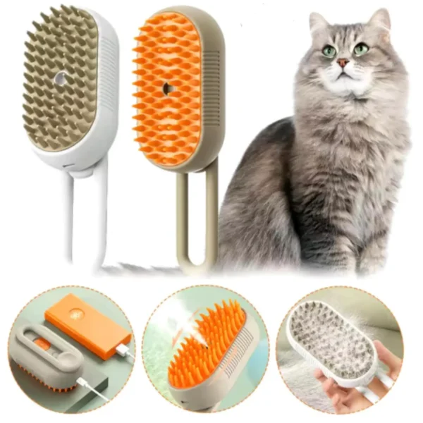 Cepillo Para Mascotas A Vapor Recargable - Imagen 2
