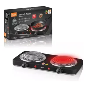 Cocina Eléctrica de Acero Inoxidable 2 Platos