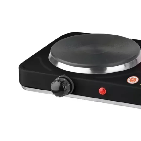 Cocina Eléctrica de Acero Inoxidable 2 Platos - Imagen 3