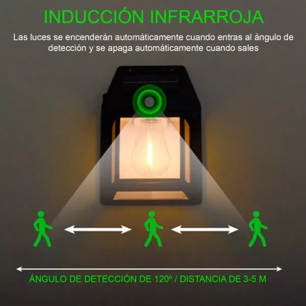 Lámpara LED Solar Exterior Sensor - Imagen 3