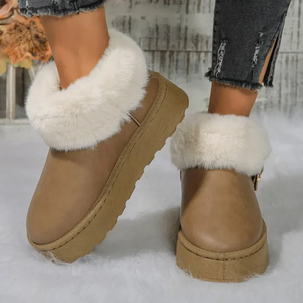 Botas Nieve Cortas Felpa Mujer Invierno - Imagen 4
