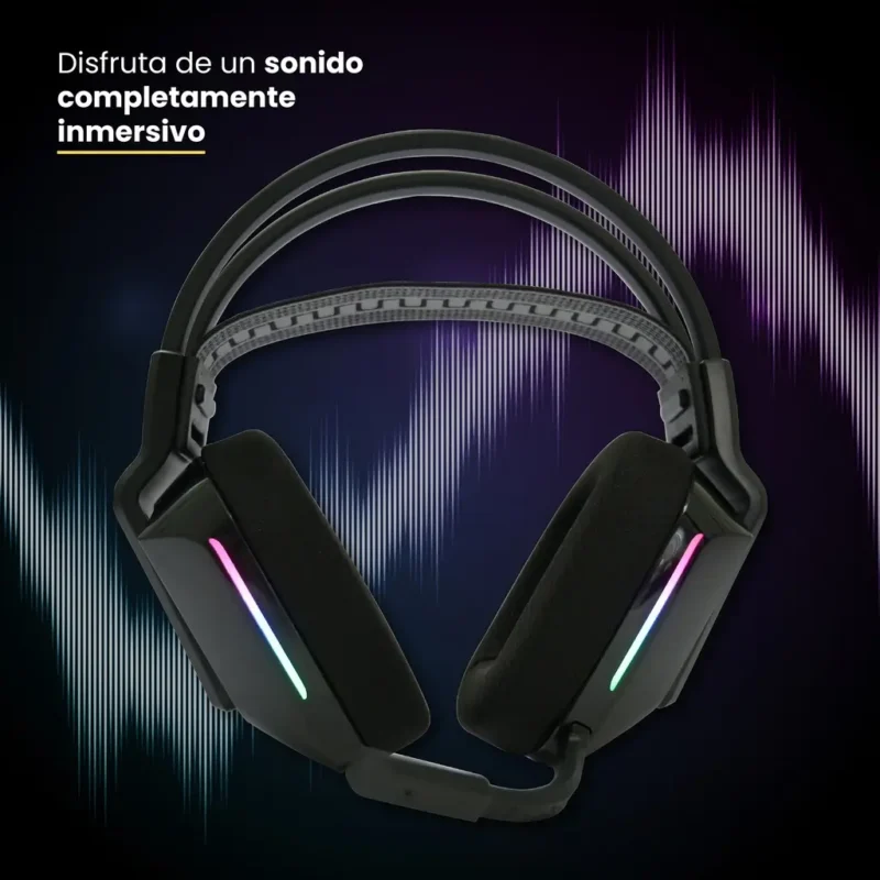 Audífonos Gamer Inalámbricos 7.1 con Micrófono RGB | Zenit Elite Levo - Imagen 6