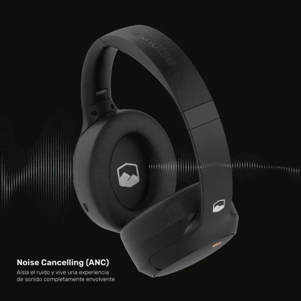 Audífonos Bluetooth con Cancelación de Ruido ANC | BeatMaster Black Inalámbricos - Imagen 2