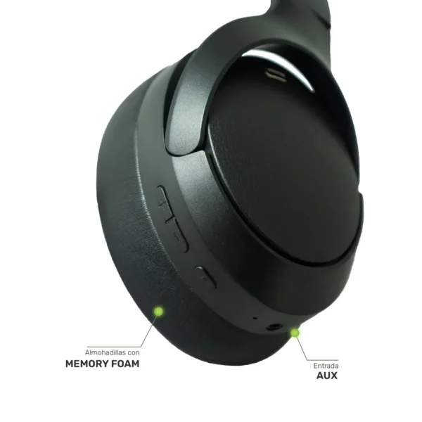 Audífonos Bluetooth con Cancelación de Ruido ANC | BeatMaster Black Inalámbricos - Imagen 4