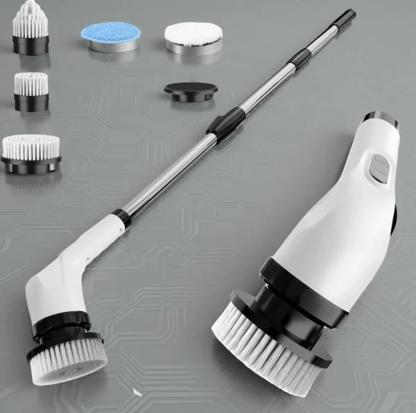 Cepillo Eléctrico de Limpieza Multifuncional con Pantalla Digital