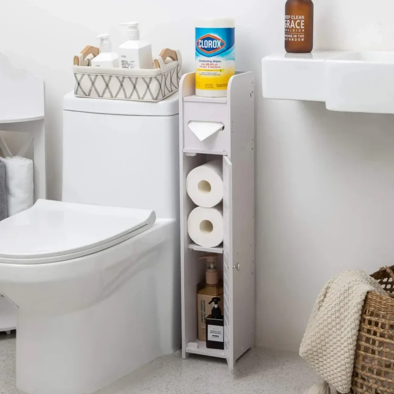 Estante de Baño Delgado 80 cm de PVC