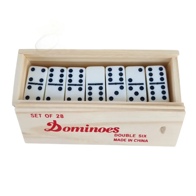 Juego de Dominó Clásico en Caja de Madera