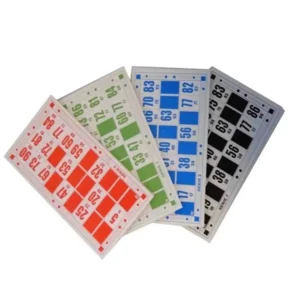Juego de Lotería Bingo con Fichas de Madera