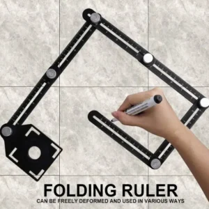 Plantilla Angular de Aluminio 6 en 1 con Escala Grabada