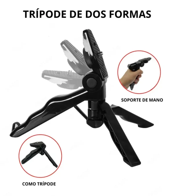 Trípode para Celular con Luz y Micrófono - Imagen 3