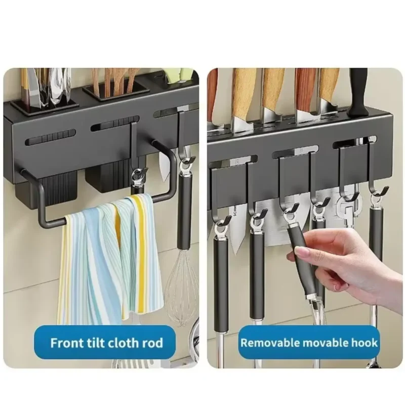 Estante Organizador Cocina de Pared Acero Inoxidable - Imagen 2