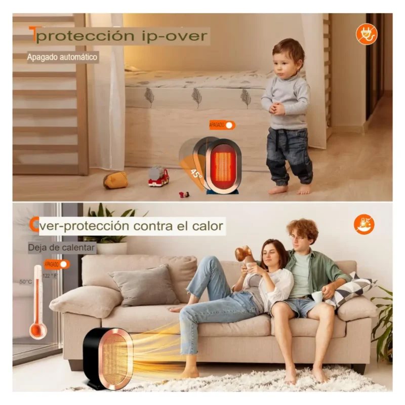Calefactor eléctrico cerámico portátil - Imagen 3