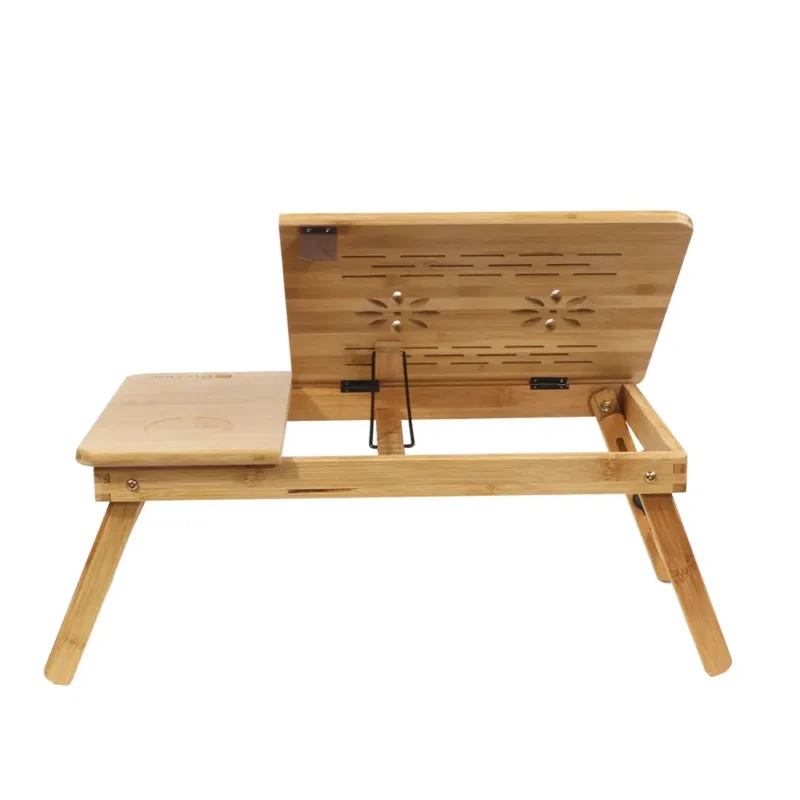 Escritorio Plegable de Madera de Bambú para Notebook - Imagen 3