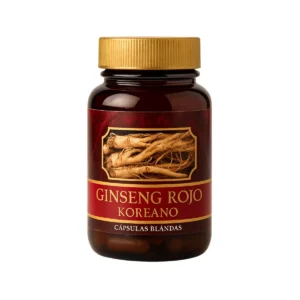 Ginseng Rojo Coreano 100% Natural – 50 Cápsulas Blandas de Alta Absorción
