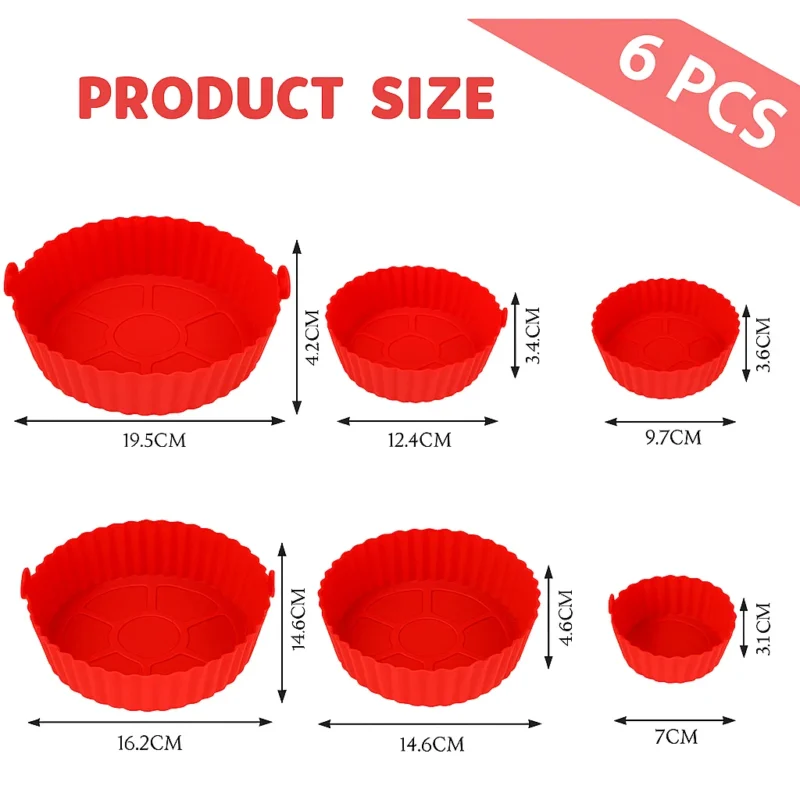 Kit Moldes de Silicona Reutilizables 6 Piezas - Imagen 3