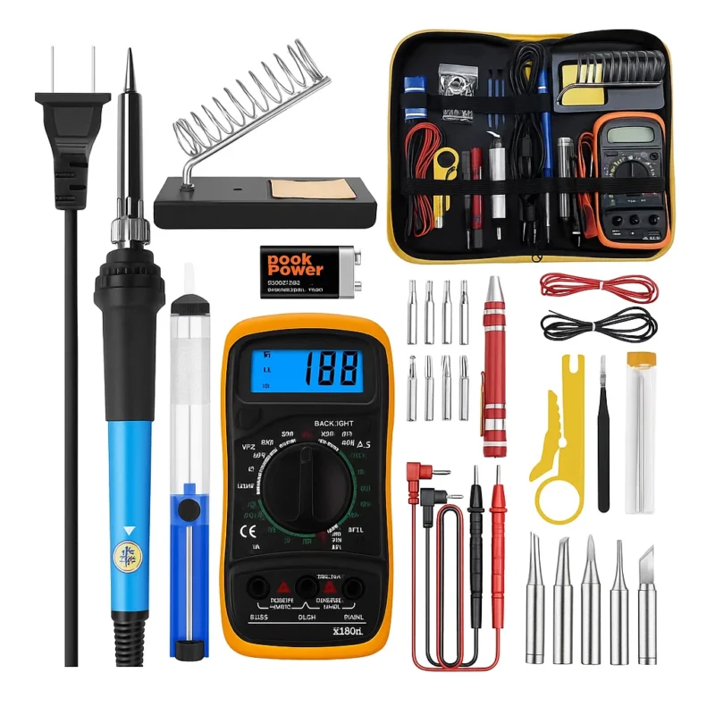 Kit de Soldadura con Multímetro Digital Profesional