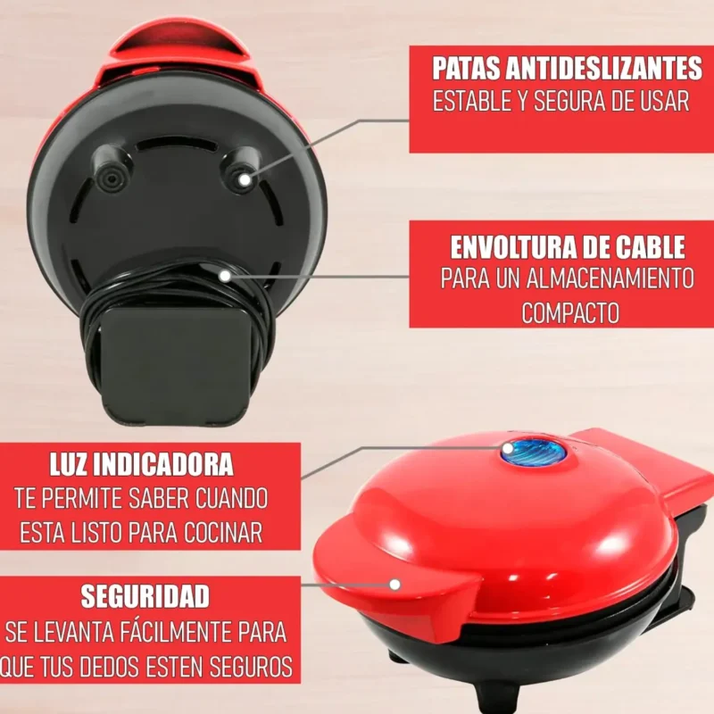 Máquina Para Hacer Mini Waffles - Imagen 3