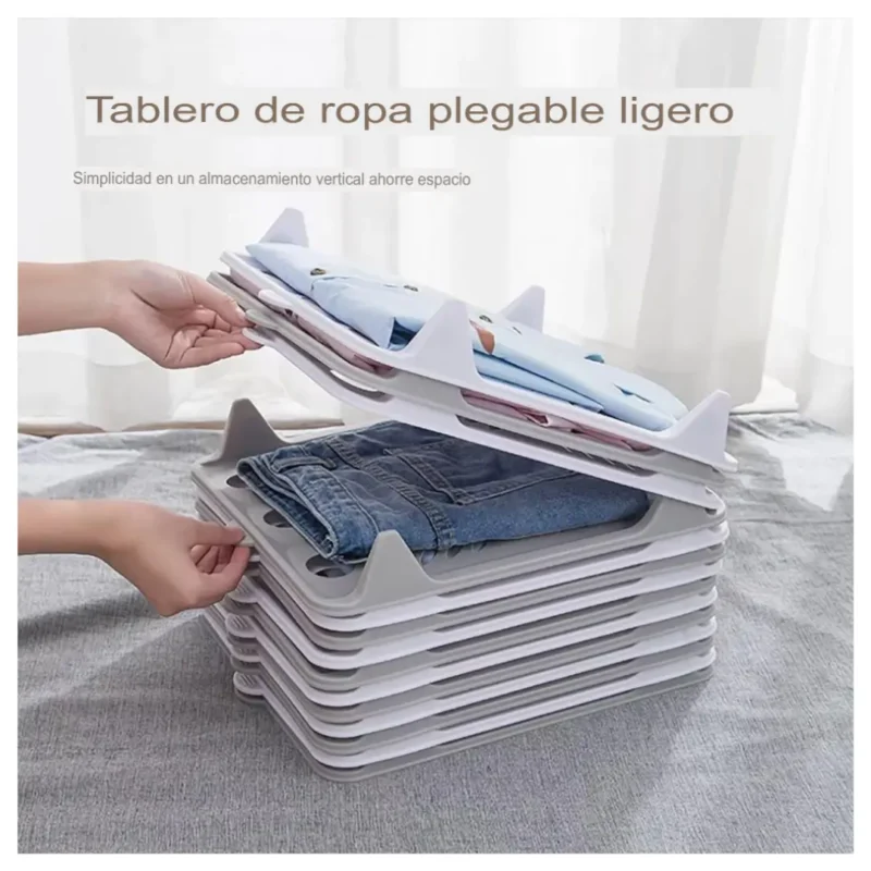 Organizadores de Ropa Apilables Diseño Espiga 8 Unidades - Imagen 3