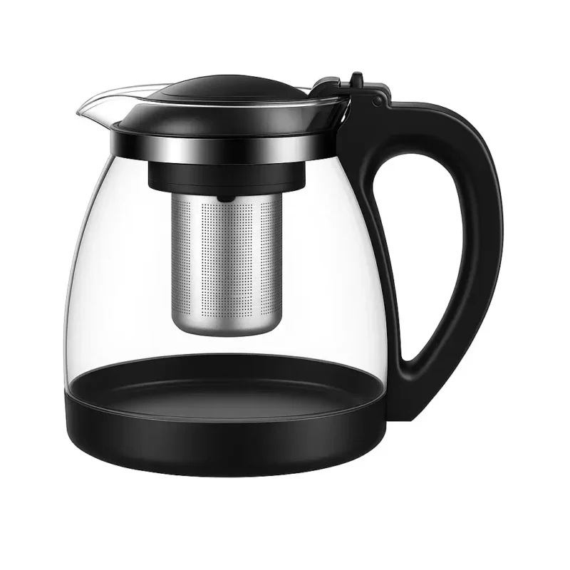 Tetera de Vidrio con Infusor de Acero + 4 Tazas - Imagen 2