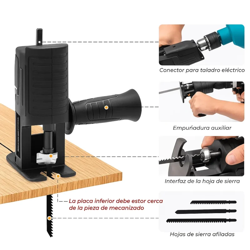 Adaptador de Sierra para Taladro - Imagen 2