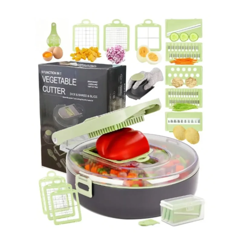 Cortador de Verduras y Frutas Multiuso 9 en 1