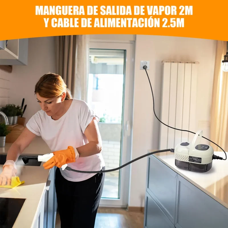 Limpiador a Vapor de Alta Presión 2500W - Imagen 3