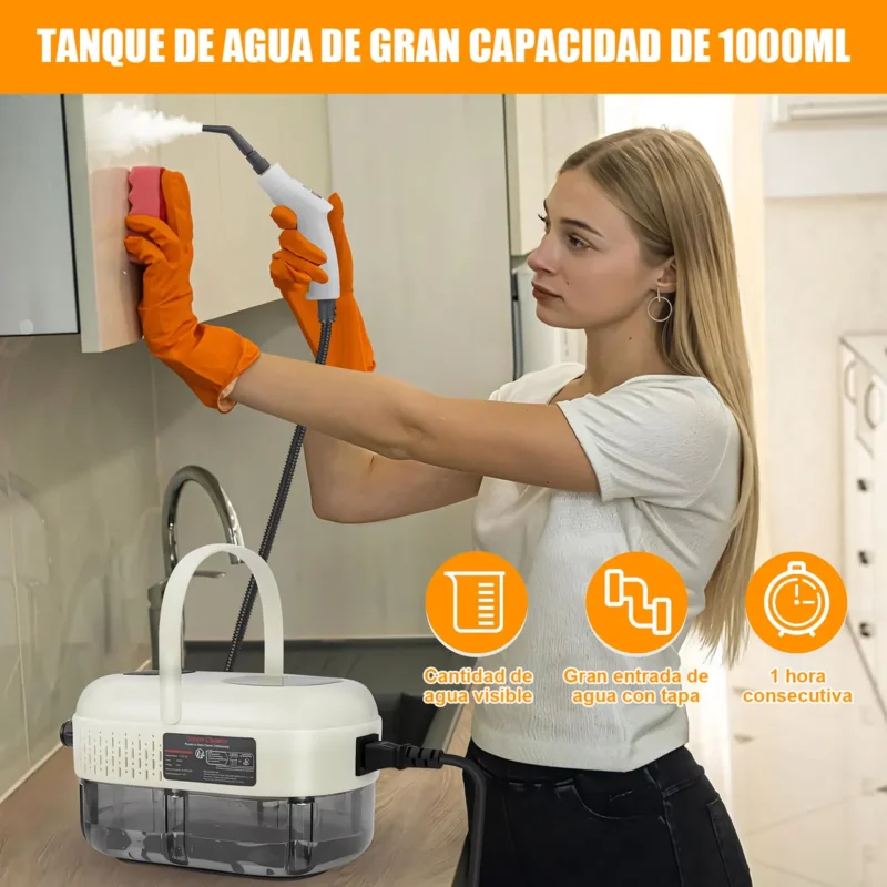Limpiador a Vapor de Alta Presión 2500W - Imagen 2