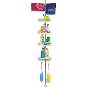 Organizador Esquinero de Baño Multiuso 4 Repisas