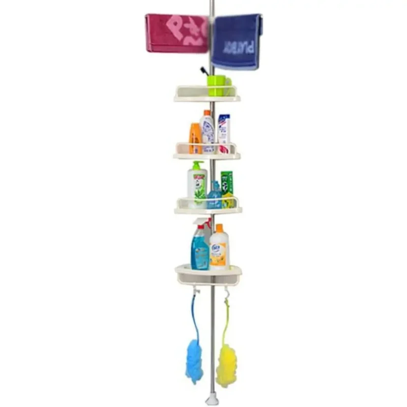 Organizador Esquinero de Baño Multiuso 4 Repisas
